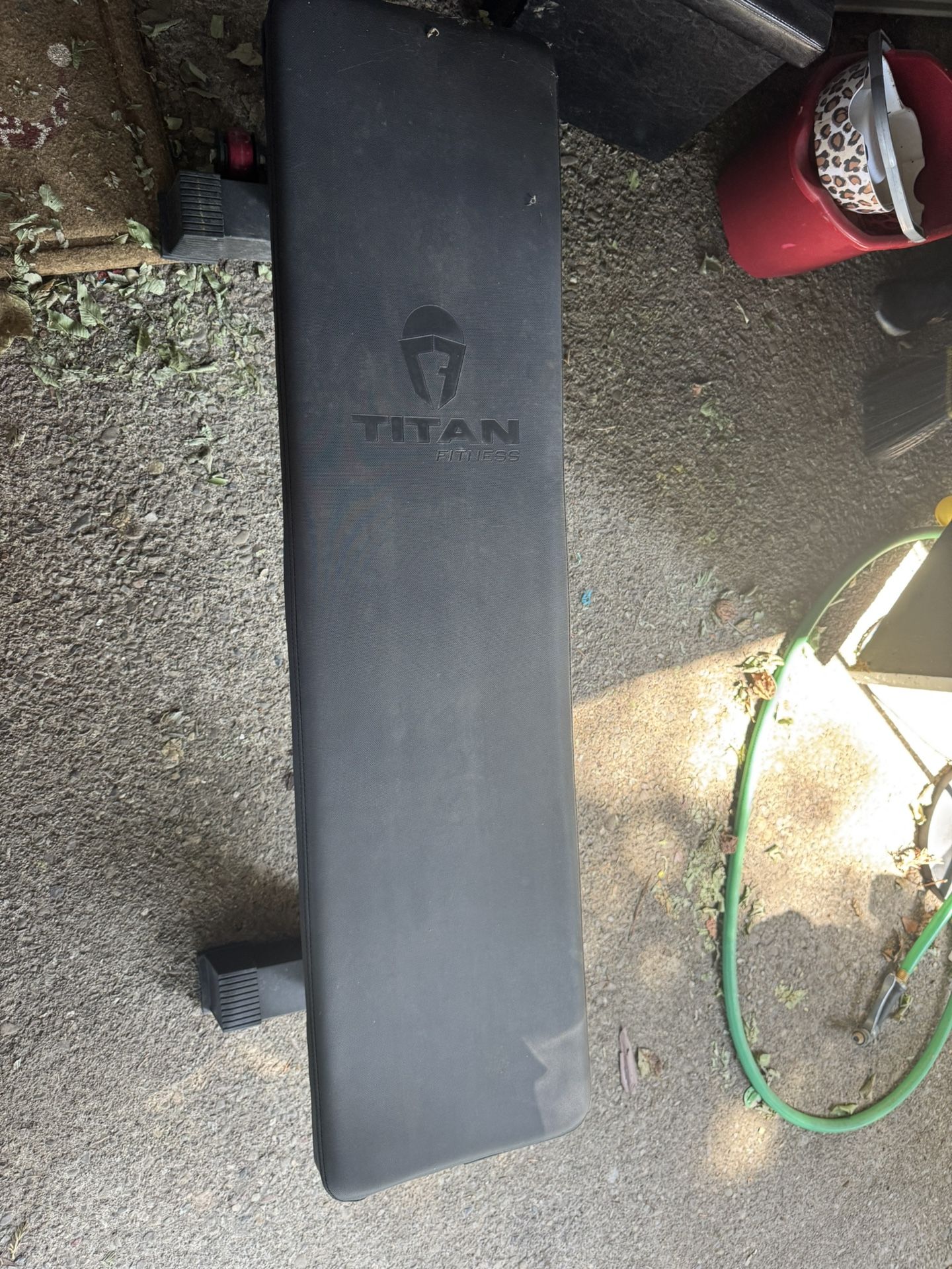 Bench With Weights And Bar