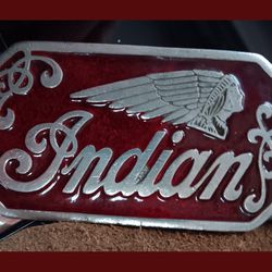 Vintage INDIAN motorcycle Belt With Buckle