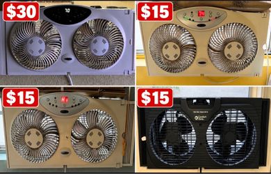 Dual Window Fan with Digital Controls