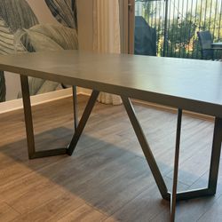 West Elm Concrete Top Dining Table