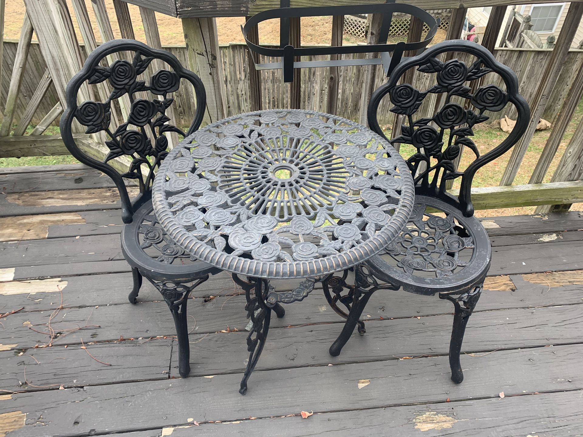 Small patio table and chairs