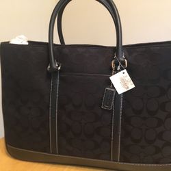 New Black Coach Business Tote with $335.00 Tags Still attached - Only Asking $165.00!!