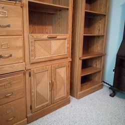 Bookcase Storage Writing Desk