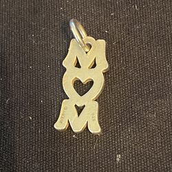 James Avery Sterling Silver 'Love You Mom' Charm Uncut Loop $53 Retail