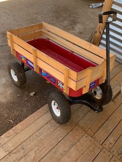 Radio Flyer wagon with MX STICKER KIT