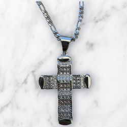 Cruz Con Cadena Acero Inoxidable / Cross With Chain Stainless 