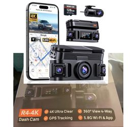 360° View 4 Channel Dash Cam