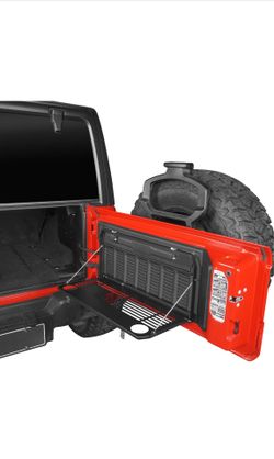 Foldable table for tailgate door of jeep Wrangler JL