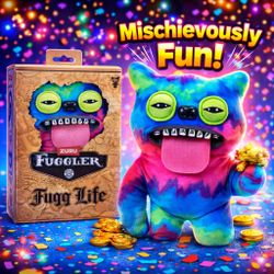 Fuggler Fugg Life Edition 9" SIR BELCH Tie Dye Silver Teeth Funny Ugly Monsters