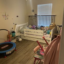 bunk bed with top mattress