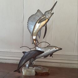 Marine life sculptures