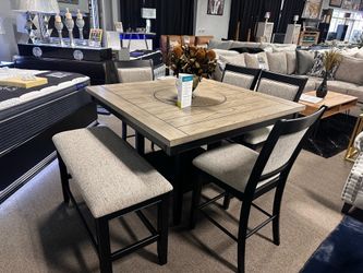 Beautiful wood dining table set ☎️🤎✨