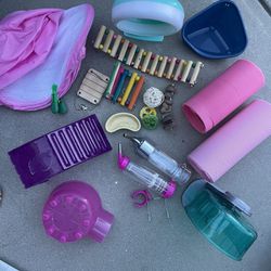 Mouse, Gerbil, Hamster Toy + Supplies Lot