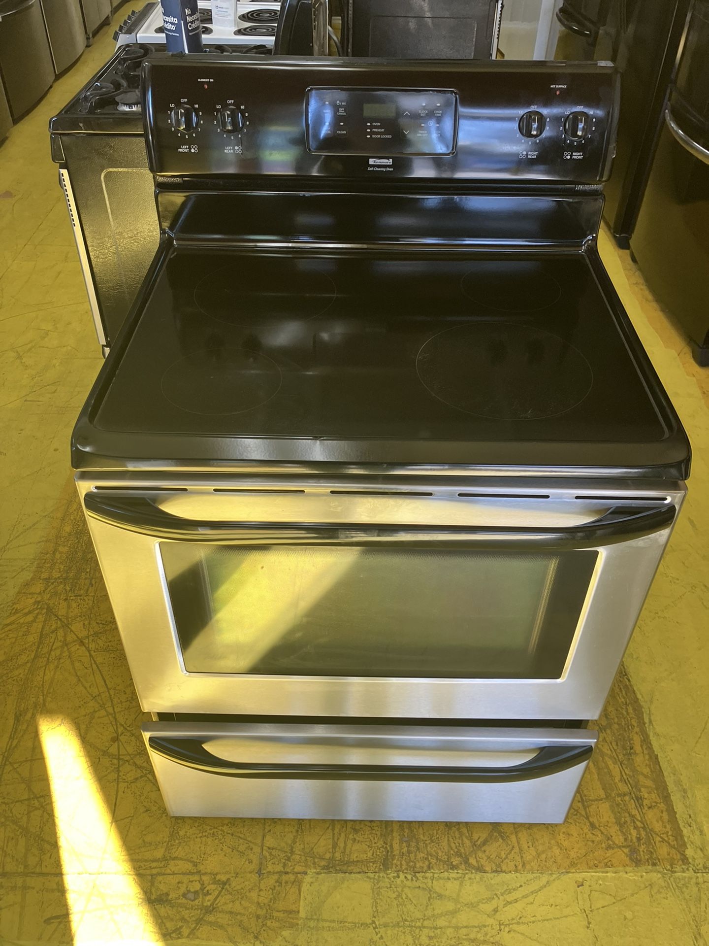 KENMORE STAINLESS STEEL ELECTRIC STOVE for Sale in North Providence, RI