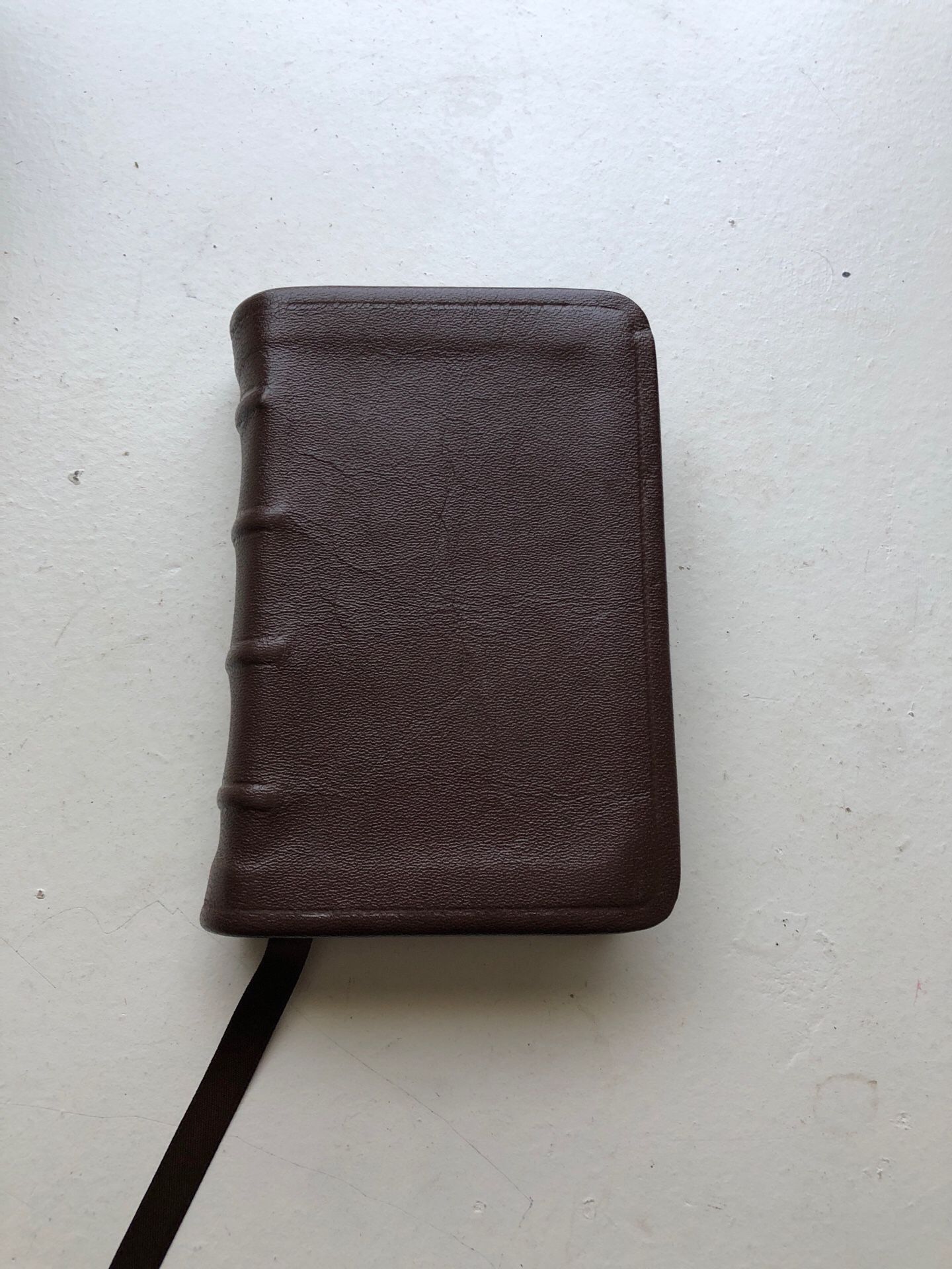 Handcrafted Compact Goatskin Leather Bible