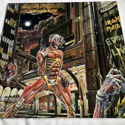 Iron Maiden Somewhere in Time Vinyl Record first press 1986 Sterling Sound DMM