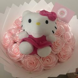 Eternal Rose Flower Bouquet Hello Kitty 