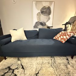 Set of 2 Navy Blue Sofas