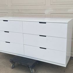 IKEA Dresser NORDLI White Bureau Chest of 6 Drawers