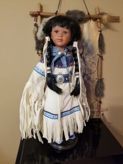 Collectible 18in Native American Doll