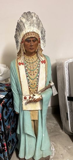 Florentine Art Studio Inc.  62" tall vintage Native American Chief Statue
