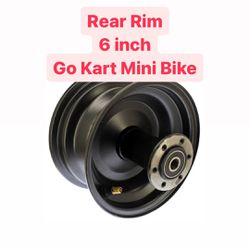 New Rear Rim Mini Bike Go Kart 6 inch Motovox Doodlebug RT100 CC100X Minibike Minibikes 6”