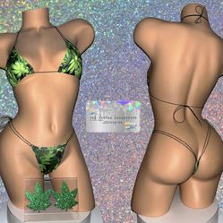 {EXOTIC DANCE/ CLUB/ RAVE WEAR}: 2 PIECE SET