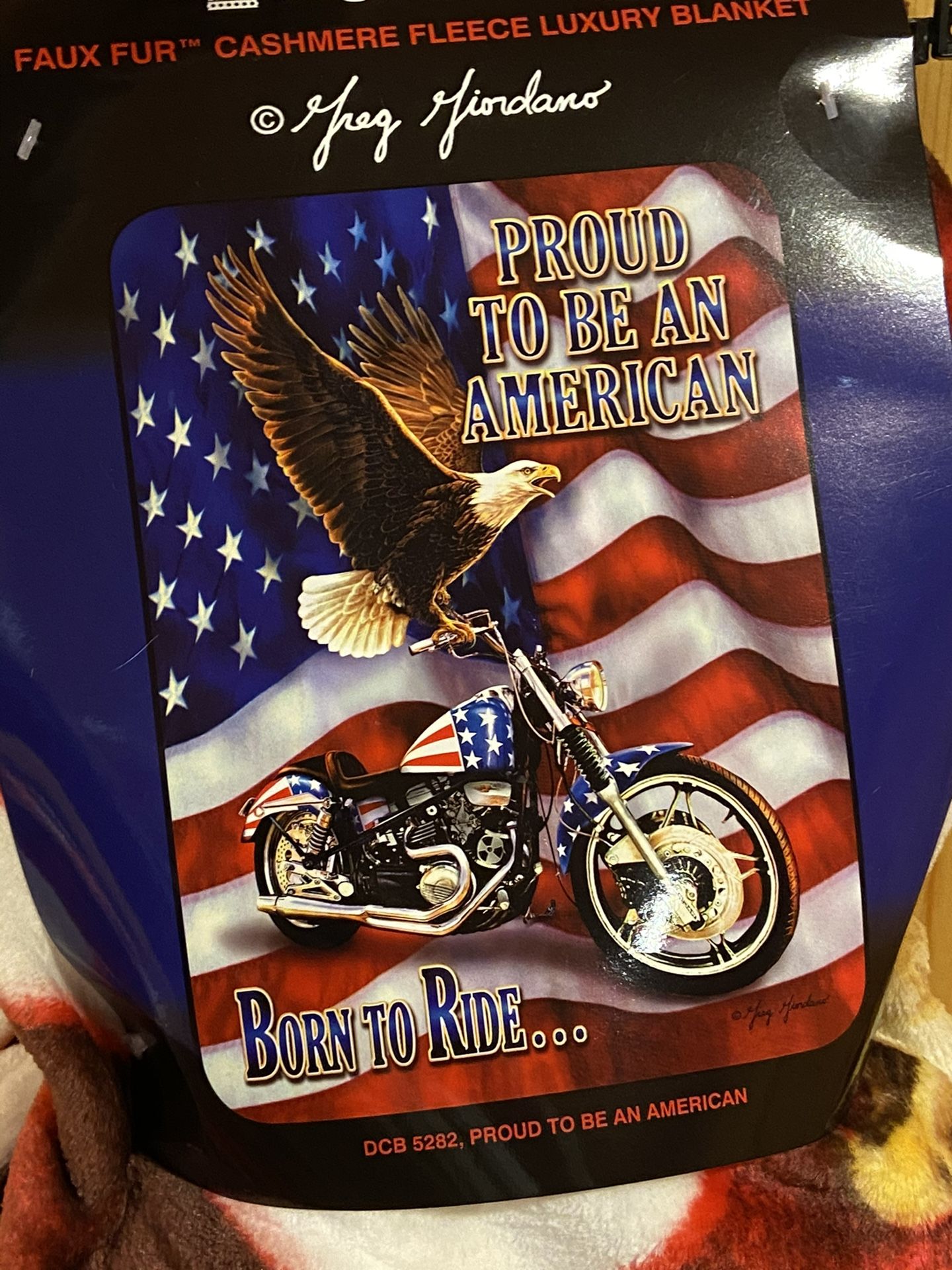 Brand New Proud To Be American Throw Blanket