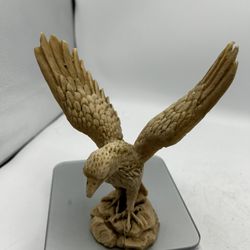 Vintage Eagle Statue Sculpture Figurine Resin 