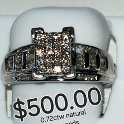 Great Deal .925 Natural Diamond Ring