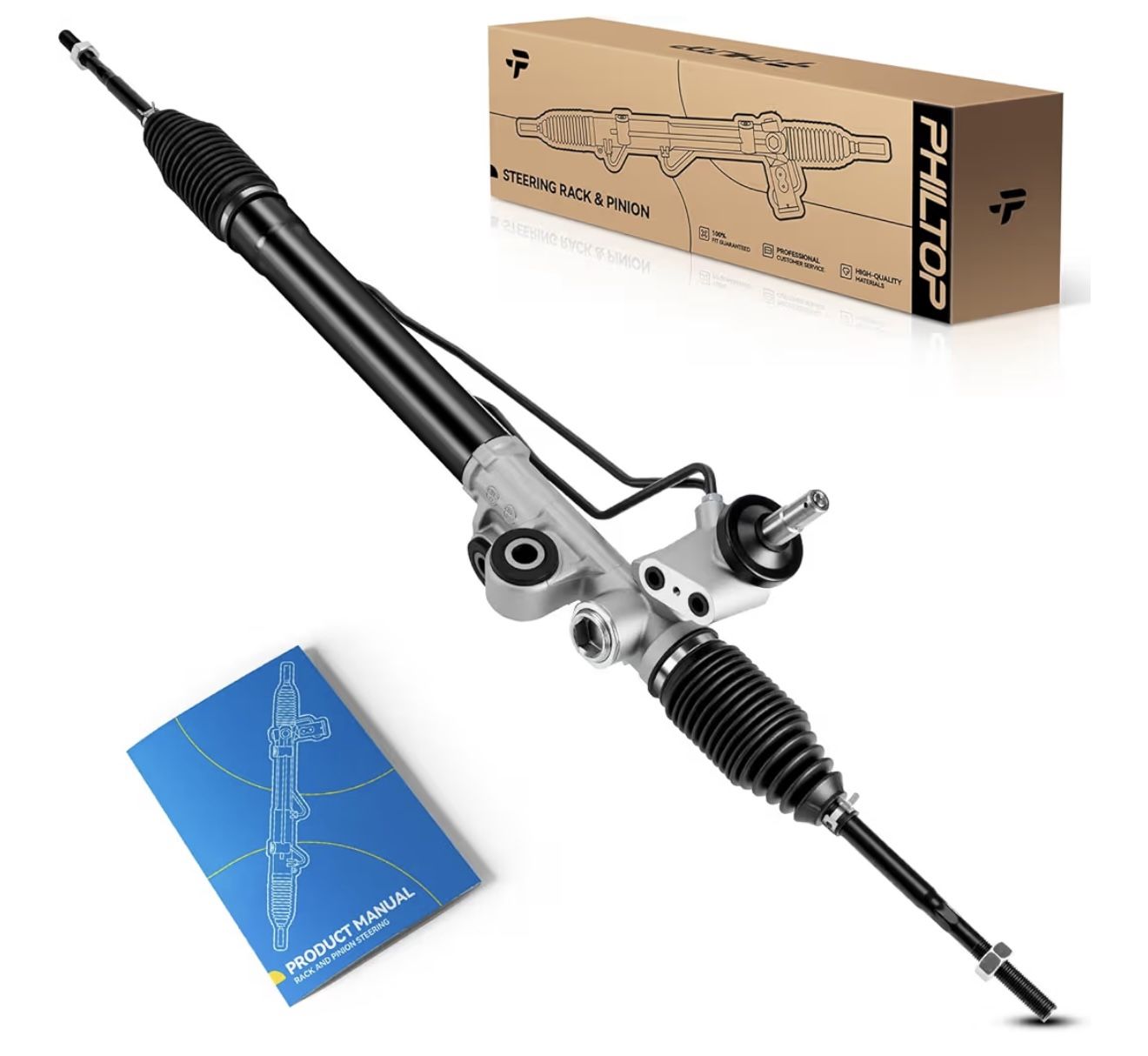 PHILTOP Power Steering Rack and Pinion Compatible with Chevy Colorado 2004-2006 2.8L 3.5L RWD, GMC Canyon 2004-2006 2.8L 3.5L RWD, Isuzu i-, H