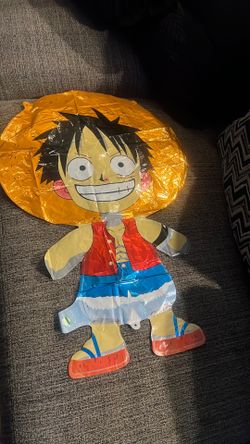 One piece Birthday Backdrop 3 balloons Birthday Banner