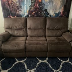 Recliner Couch Plus Love Seat