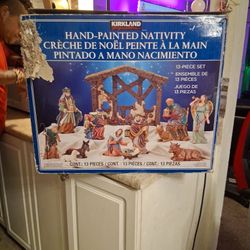 Kirkland Hand-painted Nativity Set