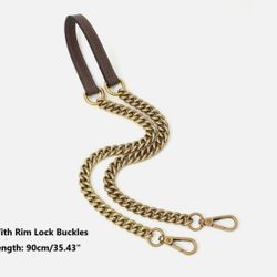 Replacement Chain Leather Strap for Women Shoulder Bag Handbag No Logo