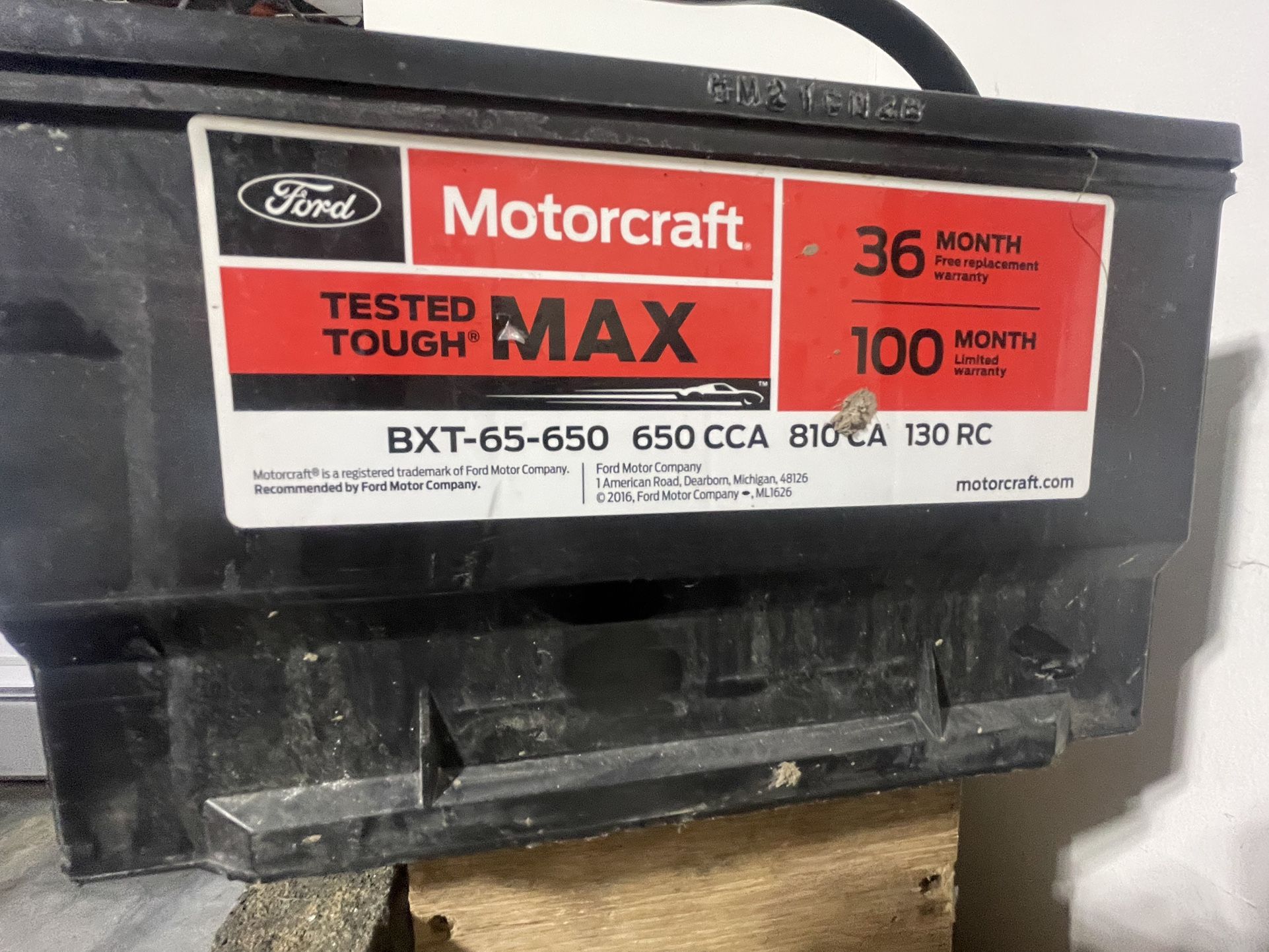 OEM Ford motorcraft Battery