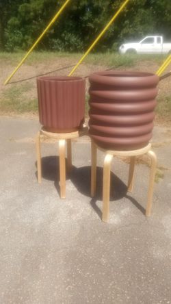 New fiber clay garden planter's