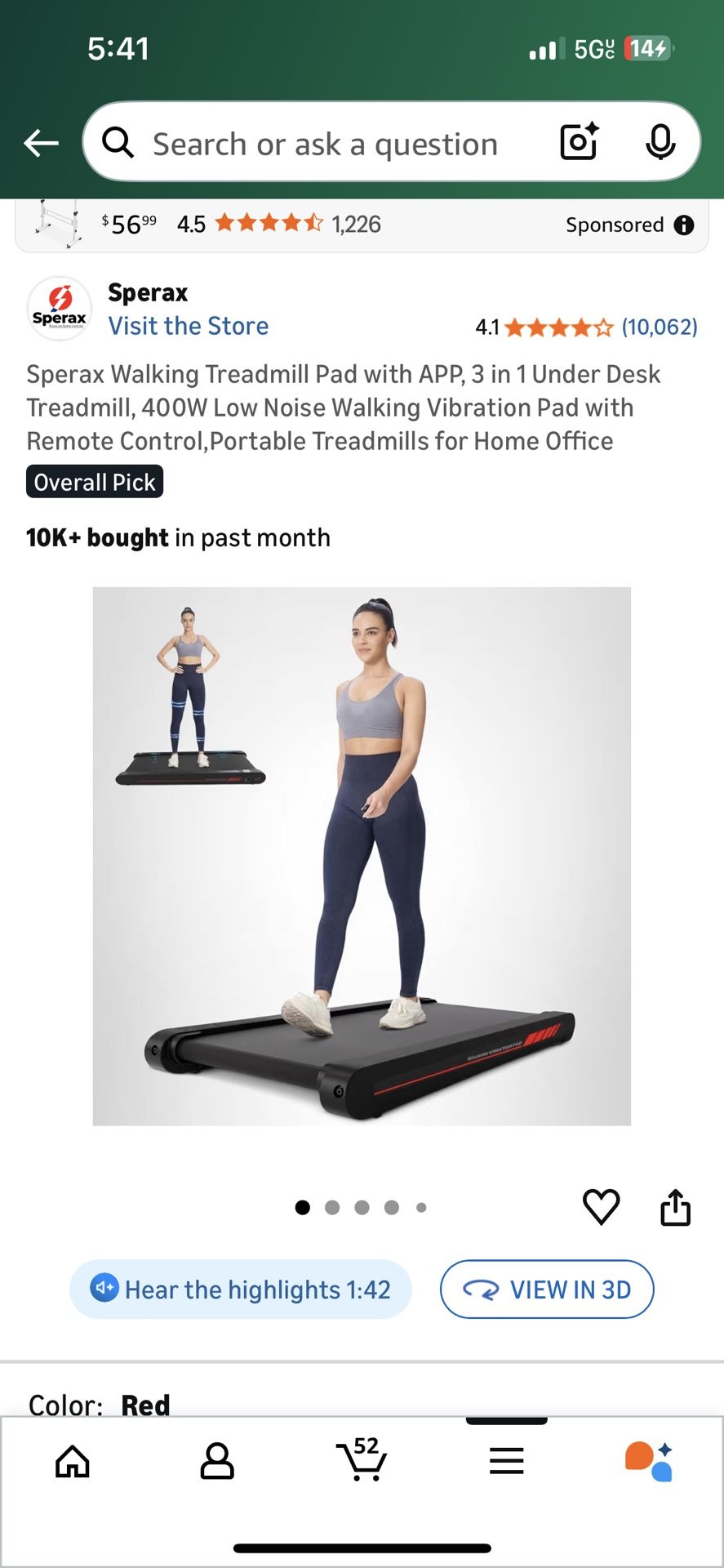 NEW Walking Pad / 3-in-1 Treadmill – Barely Used! 