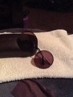 Brian Atwood sunglasses, purple, never worn