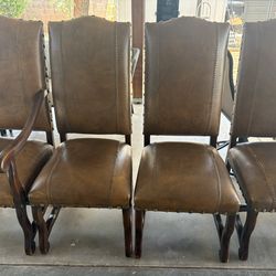 Chairs Brown Color solid wood.
