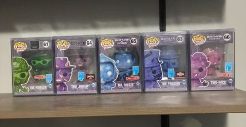 Funko Pop Batman Villains Art Series Lot of 5