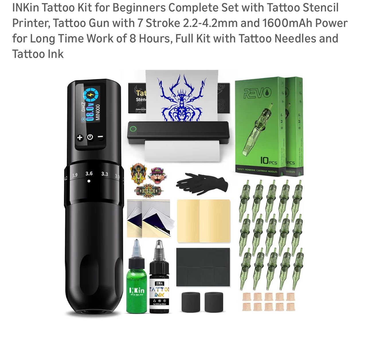 INKin Tattoo Kit + Stencil Printer