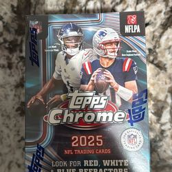 2025 Topps Chrome NFL Value box