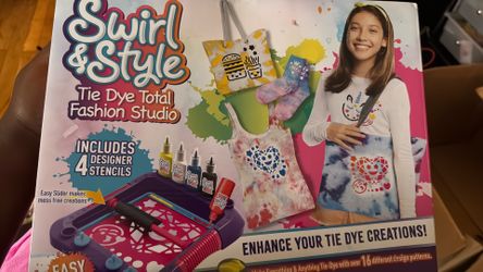 Yulu Swirl and Style Tie Dye Total Fashion Studio Print Shop Craft Age 6+