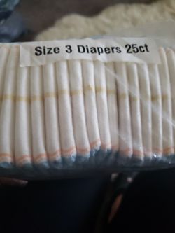 Diapers Size 3 .....2 Packs Available