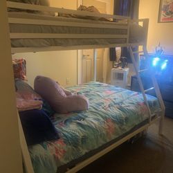 Bunk Bed twin Over Full With Mattress 