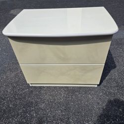 Modern Contemporary Style Two Drawer Nightstand Or Chest