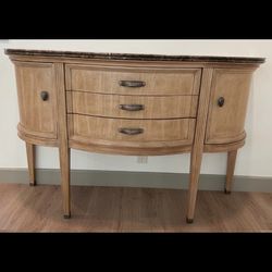 1980 Bernhardt Buffay with marble top