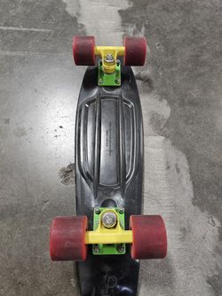 penny skateboard rasta colors black authentic