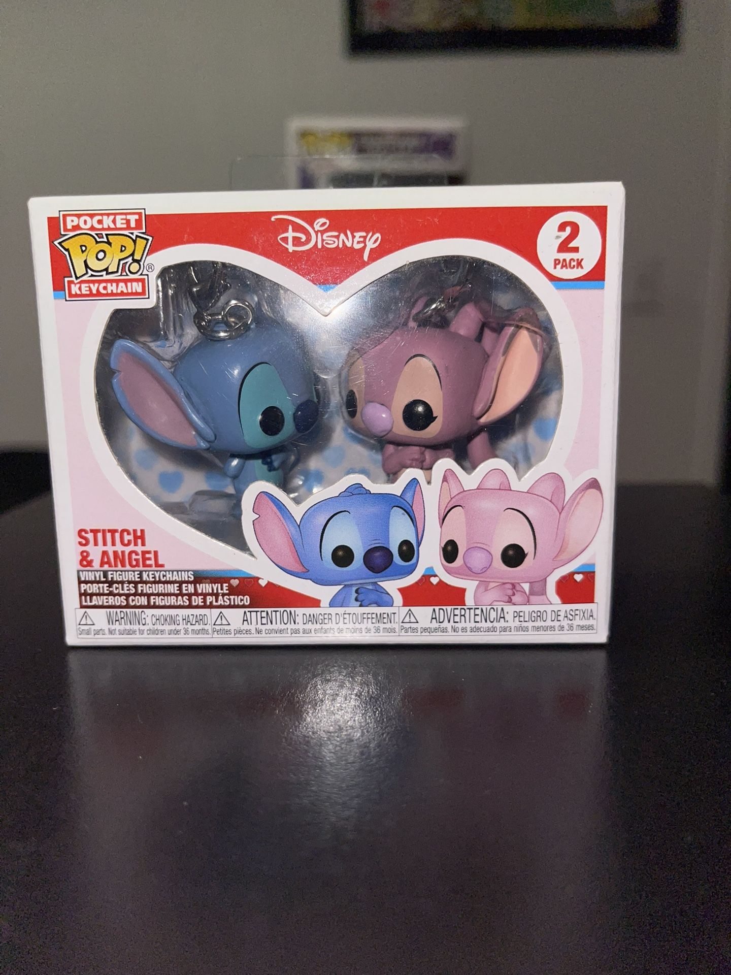 Disney Stitch And Angel (2-pack) Keychains Funko Pop